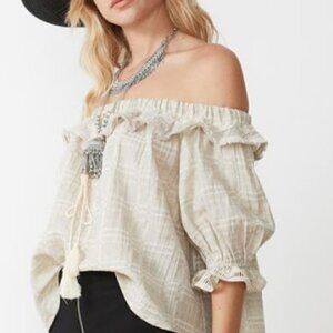 STEVIE MAY WILLOW OFF SHOULDER TOP SIZE XS